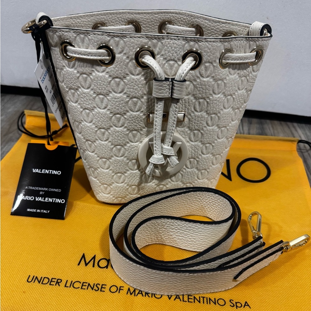 Valentino by Mario Valentino Jules Dollaro Monogram Bucket Bag